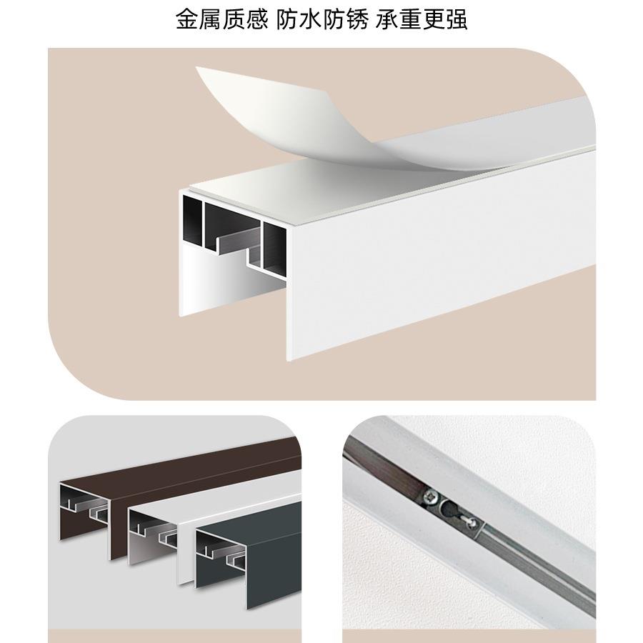 防尘叠柜子物F98HSJ96遮挡帘免杂打孔橱柜置物架柜门防水书架帘折