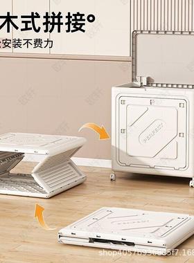 衣服收柜纳箱大容CTH量超大家用整箱叠翻盖可折储物衣物理被子收