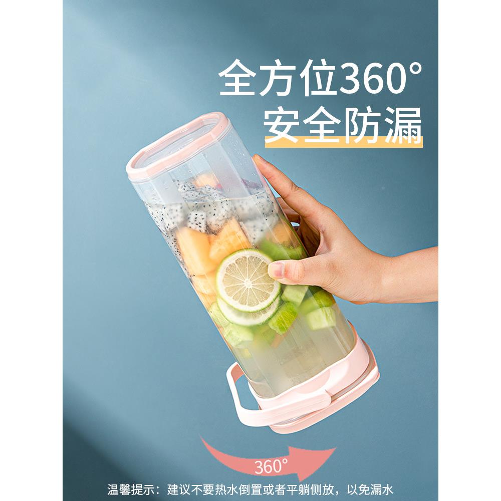 BKK夏天家用冷水壶高耐F76THHST可温大容量凉水壶9放冰箱便携泡茶