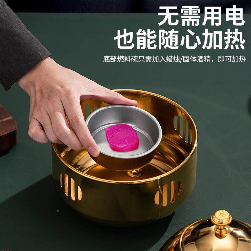 加厚锈钢酒精炉加煮茶壶蜡烛不煮茶炉家煮水壶煮花茶用暖茶温茶炉