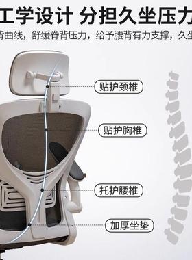 电脑椅SYL靠久坐舒服子电竞椅人体工学办公座习椅宿舍学书桌椅工