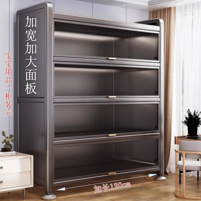 厚厨房物置架落门地多层橱柜家用微波加炉碗柜餐TOB边柜楼道储物