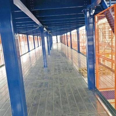 （广仓）库重式量型阁楼货架钢平台横EML梁组合式阁东楼式货架