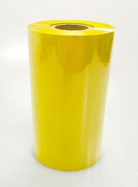 7黄色混基碳带135100mm不干胶标签打印纸色碳带打印铜彩版合纸
