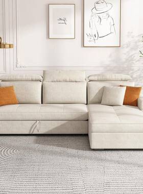 DY88科叠技沙发床两用折客布厅多功能伸缩ZNC户抽拉式小型可以当