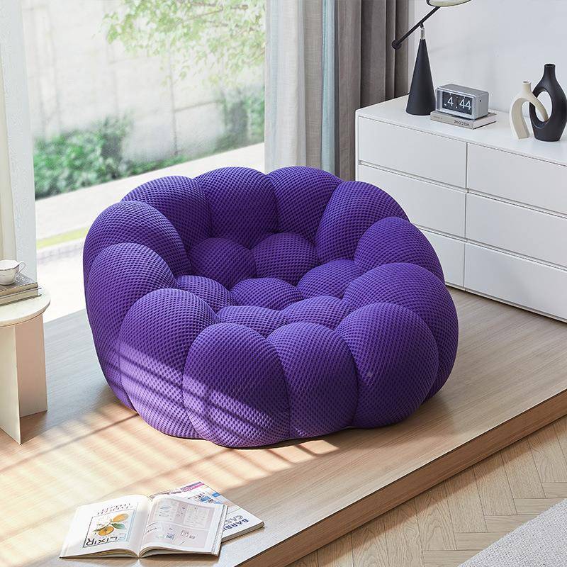 网红人沙发躺足球沙发可睡南瓜沙厅可发椅懒阳台休闲椅旋转卧室客