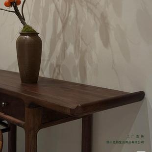 中式 堂供古典条案桌神台八新仙桌中堂四件套实厅木农村DVG堂屋祖