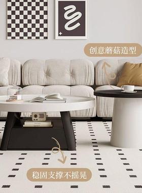 圆形几客新厅家用现代极款AZS简法式网红感茶几电视茶柜组合