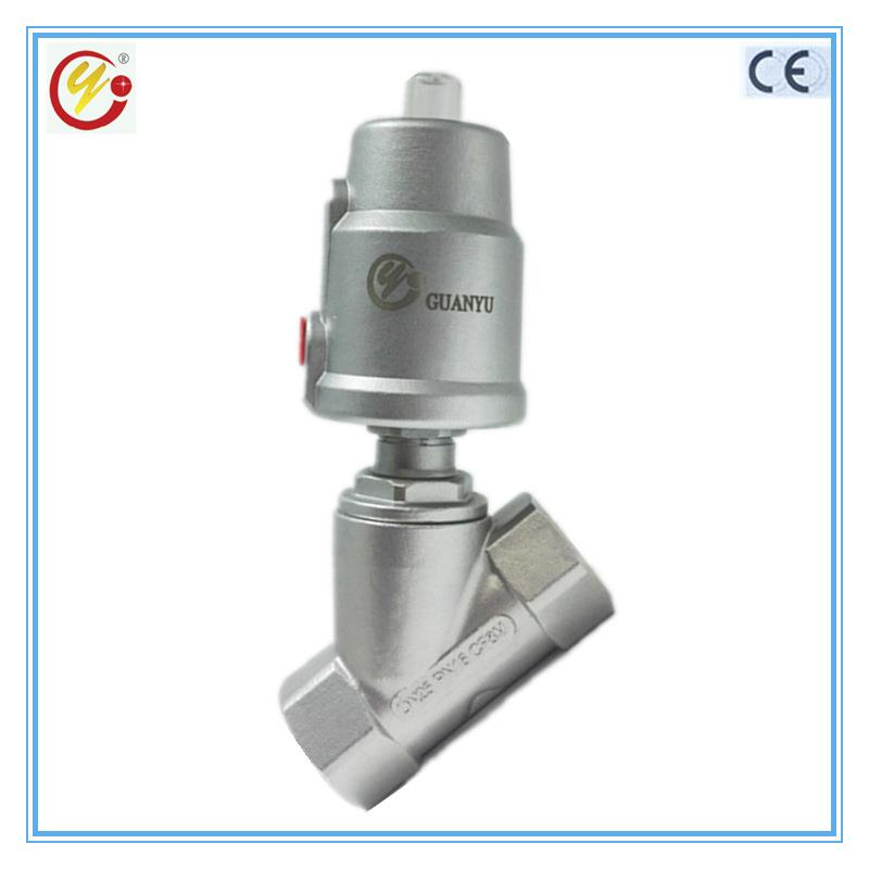 供应常闭螺纹角座阀印染机械纺织机械气动控制角阀DN10-DN65