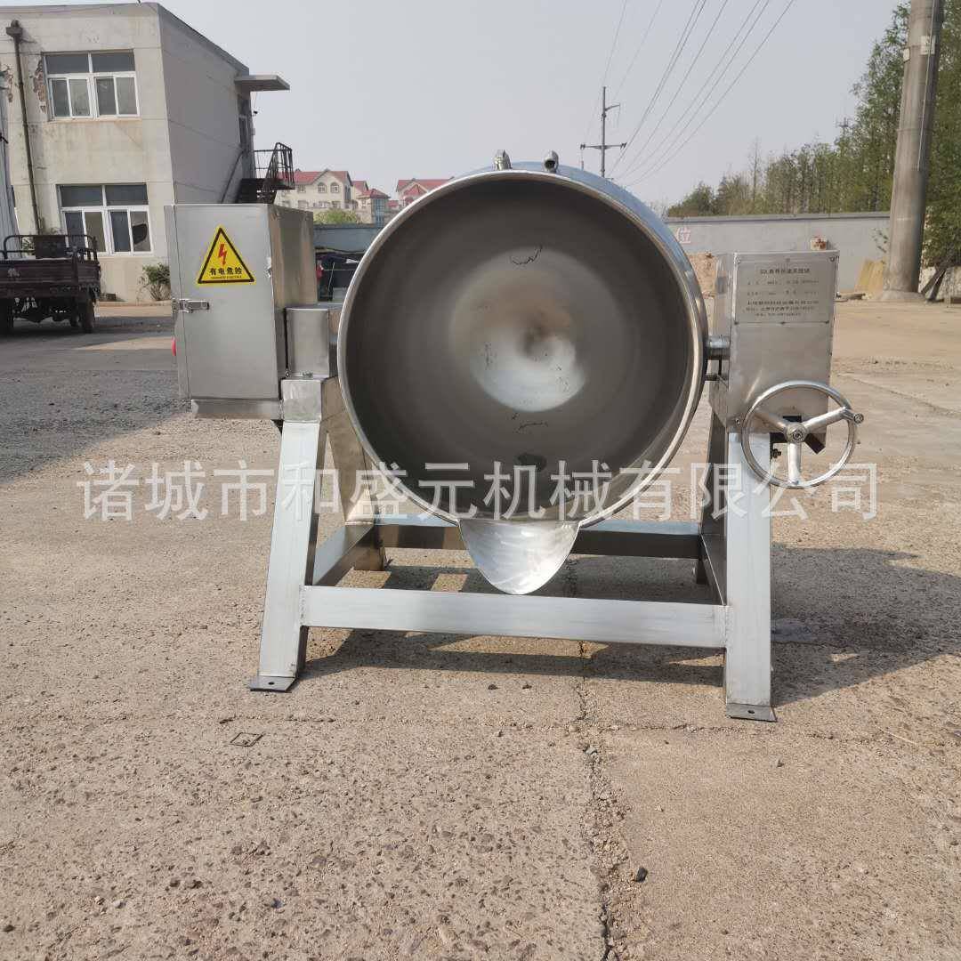 大型商用电加热可倾式搅拌夹层锅阿胶熬煮锅总粽子蒸煮锅化糖锅