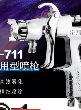 台湾保丽喷枪wR-711气动油漆喷漆枪雾化汽车面漆家俱喷涂工具壶
