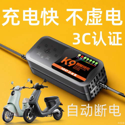 快充自动断电电动车电瓶充电器48V12AH60V20安72伏35石墨烯新国标