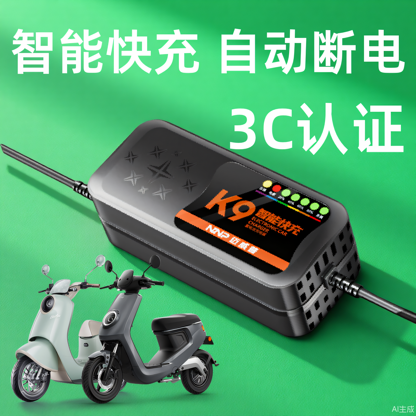 【3C认证】快充电动车电瓶充电器