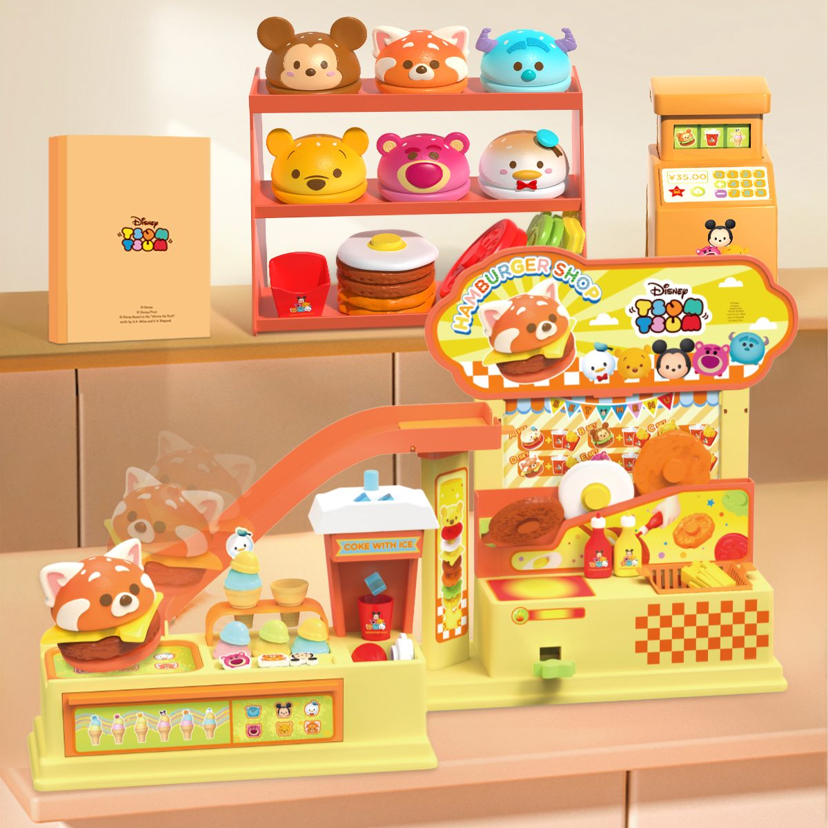 GOLDLOK迪士尼美味汉堡店DIY玩具