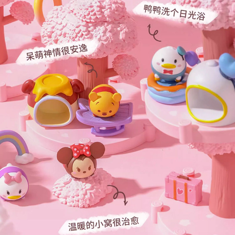 迪士尼TSUMTSUM樱花树屋系列盲盒