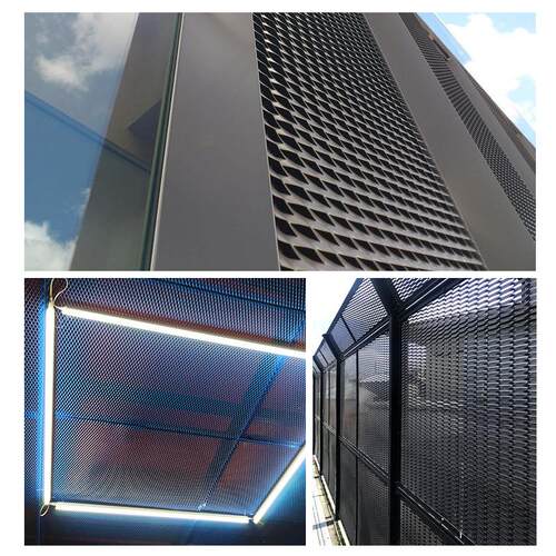 电纹拍铁网片镀锌钢板拉伸网建筑脚踏菱形扩张网重型钢板网圆孔板