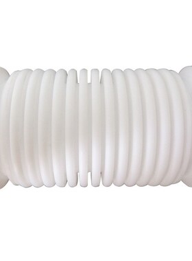 聚四氟乙烯波纹管耐高低温铁氟龙波纹软管乳白色PTFE软管厂家供应