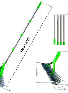 园艺工具草坪枯草耙 园林落叶耙松土器 园林土壤耙Lawn Hay Rake