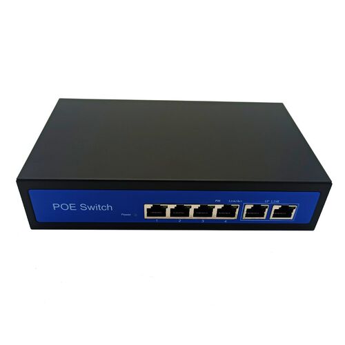 标准非标4口百兆POE供电交换机监控无线AP面板楼宇对讲15V24V48V