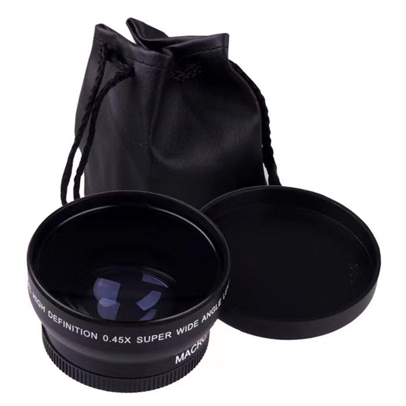 52MM广角镜微距相机附加镜头0.45X0.45倍超广角微距二合一无畸变