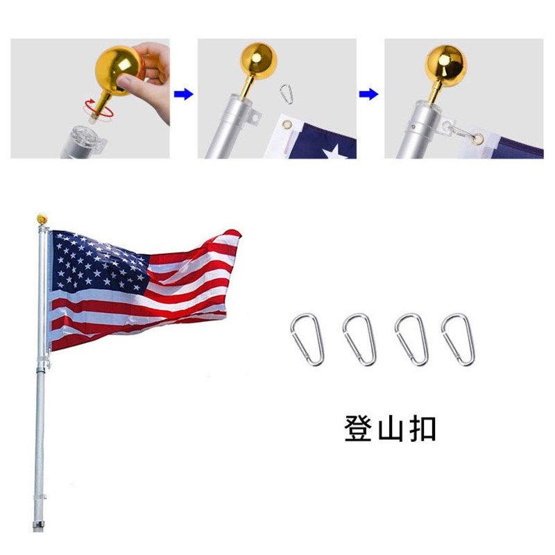 各国广场旗杆定 制铝合金旗杆 学校单位用旗杆 户外广场升降旗杆