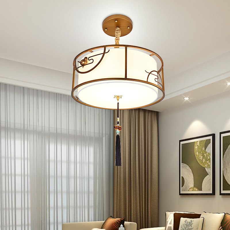 新中式吊灯现代简约客厅卧室仿古中国风创意个性复古餐厅灯饰灯具