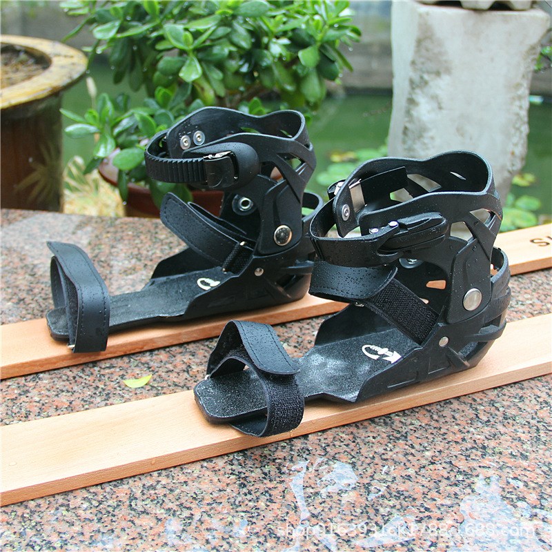 水曲柳原木质成人滑雪板单板双板套装滑雪雪板橱窗展示儿童雪橇板