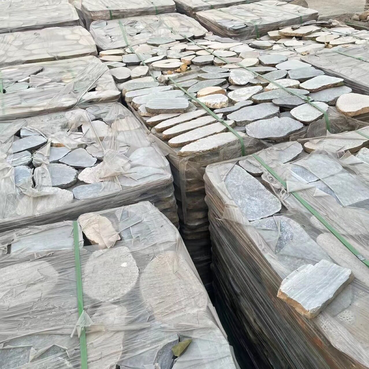 鹅卵石切片庭院铺路垫脚石