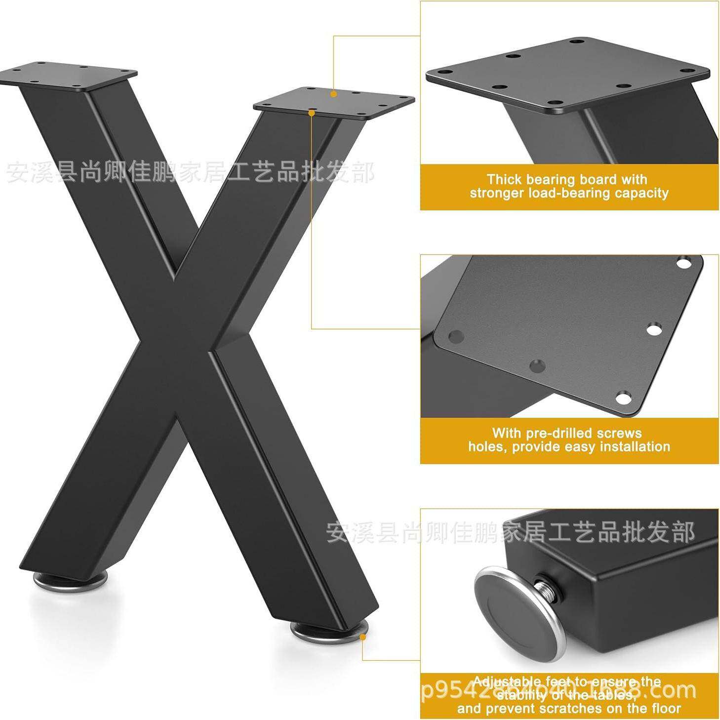 铁艺桌台腿大FNC架板桌吧支架公会议简约桌办脚书桌吧台餐桌桌腿