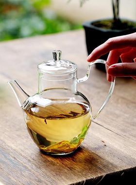 璃玻茶璃煮器茶壶绿白茶龙井花茶54167果茶煮茶泡茶家用玻茶壶水