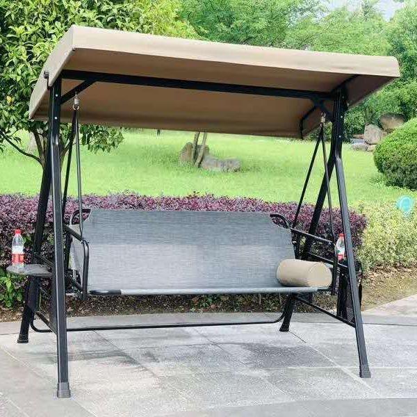 铁户外秋千升级版巴拿马三人位花园庭秋千院摇椅阳FUB台吊篮艺吊