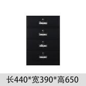 桌下资案 1657办公钢制铁皮档室文件收柜家用床头纳矮柜抽屉式