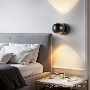 新款计壁灯店走368酒廊过道背景饰装灯卧室床头阅读设创意壁灯
