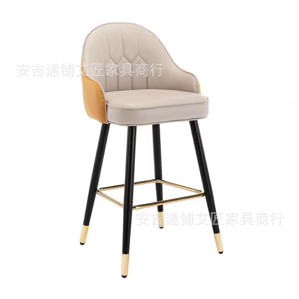 吧椅意式高脚轻奢吧凳约台椅WAS简吧台凳高脚前台椅酒吧椅椅轻奢