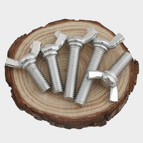 厂家销售铁镀锌羊角螺丝蝶形螺丝拧螺丝蝴碟螺丝M4M5M861MM1手0IE