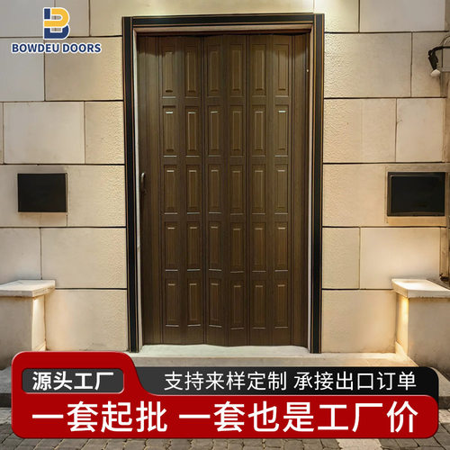 跨境热款折叠阳台隔断推拉门厨房门浴室卫生间pvc卧室厨房中式伸