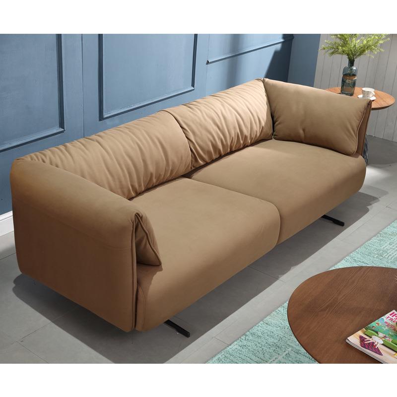 意式极简科技布布沙组合单人三人沙发设计ZTX师客厅待接发沙艺沙