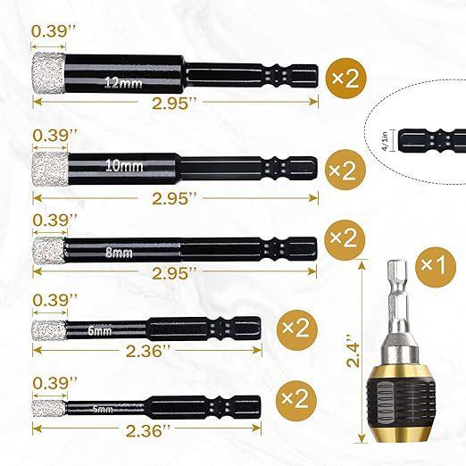 11PCS角柄开孔器脱+六SNF弹角柄大六头出式快自锁接杆