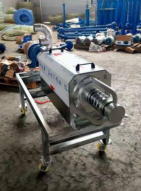 离湿螺旋挤压猪粪脱水机UXQ养殖场粪污固液分机牛粪纸浆干离分机