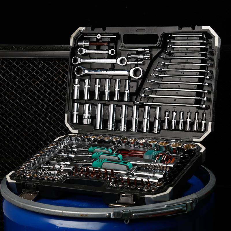 两用手套NUM装套15件套筒组快1速棘轮扳扳手组合汽修汽保工具