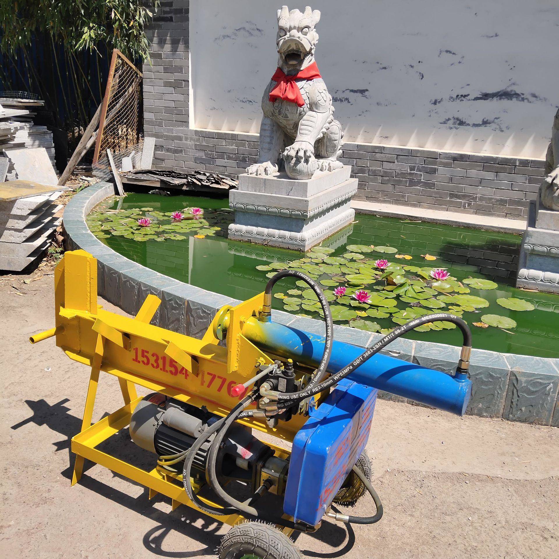 农家用电动劈劈柴机炕烧木村头木墩柴机器MBJ两相电工业级劈柴机