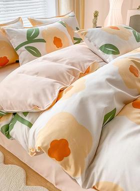 网红卡通1.2a宿舍单人件套厂家直销YVZ加厚斜磨毛b版纹四三件套