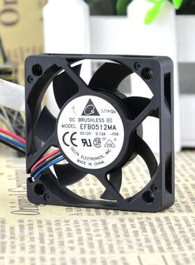 台达5010 5cm EFB0512MA DC:12V 0.12A三线变频器测速散热风扇