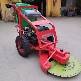 手推15机马力切油桩机汽600锯片地面锯桩机电线杆切割截EXD桩机