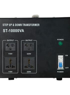 ST1卧000VA电源转换器220-vST转110v式0小型自耦电源变压器家用低