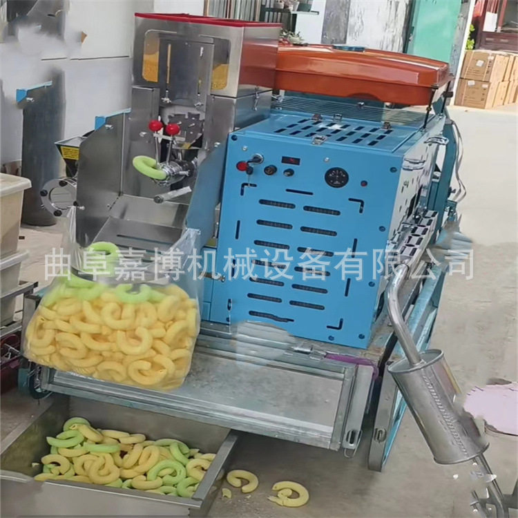 弯管四缸五谷杂粮膨化机冬季生意好声音小 自动下料核桃粽子机