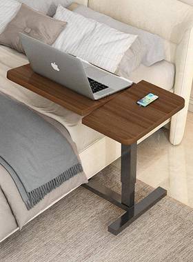 可简约卧室床书桌床桌实木小懒人沙发桌边降AL101525智领边移动升