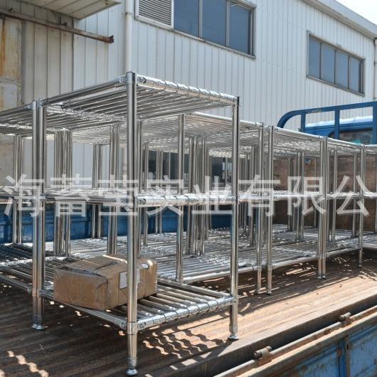 蓄莹厂家力储物架推库房货物架子专业可不锈钢棒NRT线移动推车