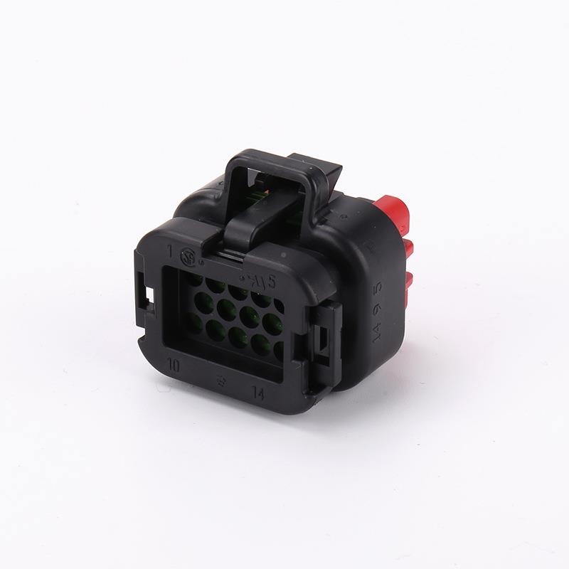 776插27-1LLQECU汽车连接器控制器弯3针PC直B防水接插件头针ECU端