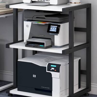 落地桌三层机可移动打F97MTH58印置物架书房办公旁多功能机收主纳